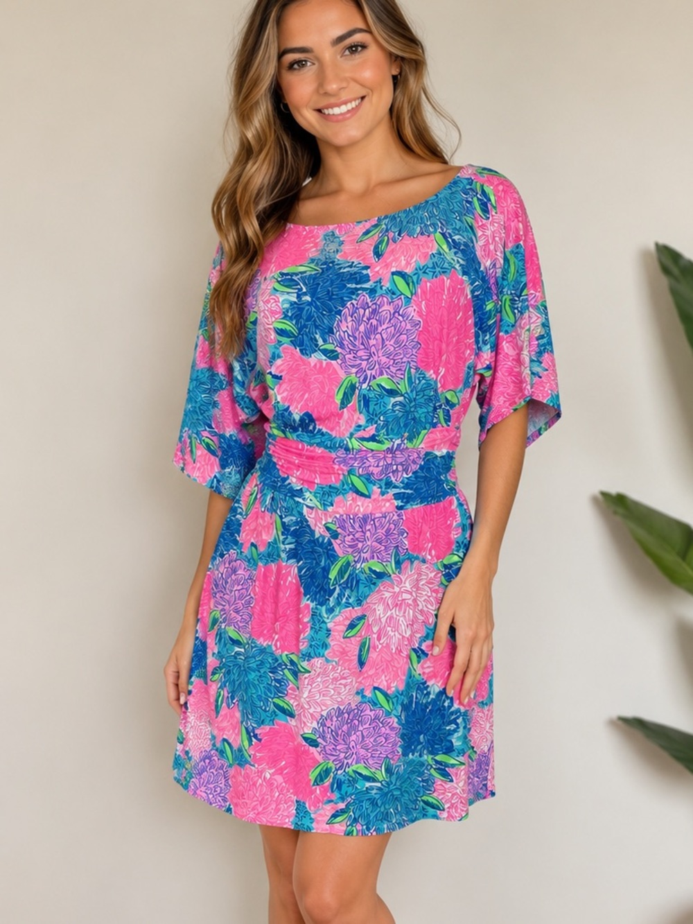 LILLY PULITZER PARIGI BOAT NECK ROMPER******SIZE: XS